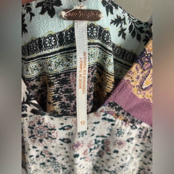 Free People Margarita Patchwork Jumpsuit in Ivory Combo - Picture 3 of 8